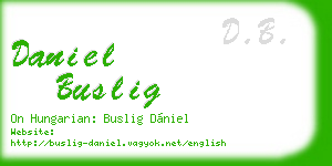 daniel buslig business card